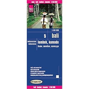 Indonesia: Bali / Lombok / Komodo - Travel Map - 2016 (English, Spanish, French, German and Russian Edition)