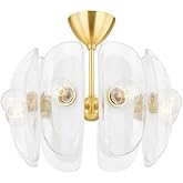 Hudson Valley Lighting Hilo - 8 Light Semi-Flush Mount-15.25 Inches Tall and 22 Inches Wide