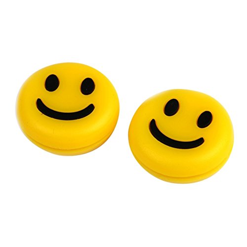 Potato001 3Pcs Cute Smile Face Design Tennis Racquet Shock Absorber Vibration Dampener (Mixed Color) - Thumbnail 4