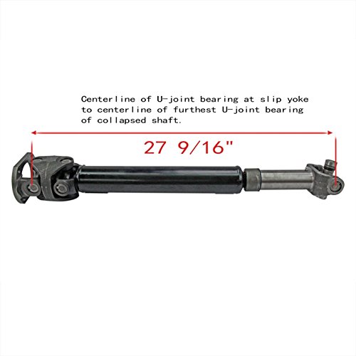 CRS N91076 New Prop shaft/Drive Shaft Assembly, Front, for 2000-2002 Dodge Ram 2500 5.9L Eng, Ram 3500 V10 8.0L/ 5.9L Eng, A.T./M.T, about 27 9/16"