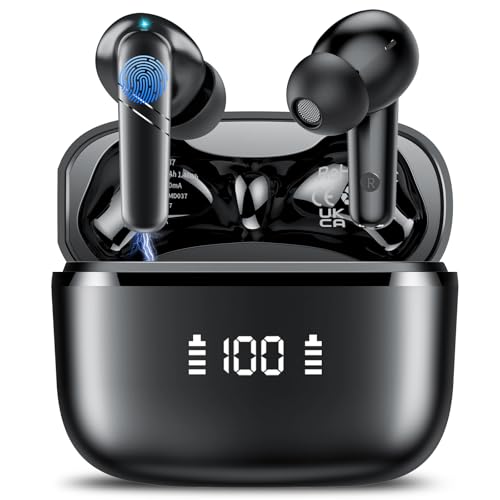 AI Translation Earbuds Real Time, 144 Language Translator Earbuds 3-in-1 Translation Headphones for iPhone and Android with 6 Translation Modes, Translating Device for Travel/Business/Learning, Black