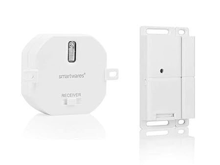 Smartwares Funk Abluftsteuerung für Dunstabzugshauben: Funk-Einbauschalter + Fenster Magnetkontakt