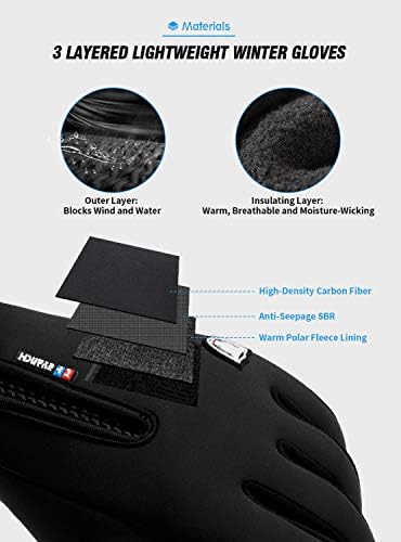 Black anti-winter driving gloves by Honyar, priced at $15.99.