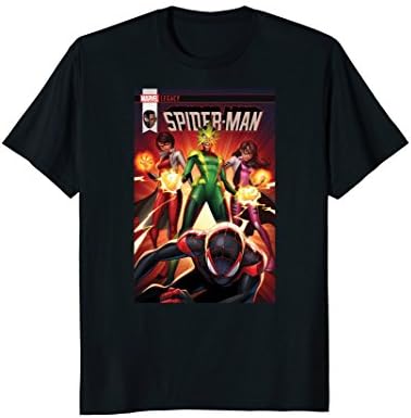Marvel Spider-Man Miles Morales Enemy Trio Comic T-Shirt