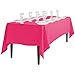 LinenTablecloth 70 x 120-Inch Rectangular Polyester Tablecloth Fuchsia