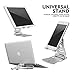 Adjustable Cell Phone Tablet Stand Multi-Angle, Pasonomi Foldable Desktop Stand Holder Dock Cradle Compatible with iPhone X/8/8 Plus, iPad Pro/Air, Phone, Accessories, Tablets, Laptops, Macbook-Silver