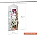 Carriebax Hanging Double Sided Wrapping Paper Storage Organizer With Large Pockets And Sleek Design - Easily Fits 40 inch Gift Wrap Rolls While Protecting And Storing Your Expensive Gift Wrap