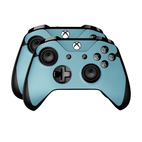 Skin Compatible with Microsoft Xbox One Controller (2 Pack) - Solid Baby Blue -…