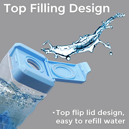 Vannon Top Fill Small Animal Water Bottles for Crate No Drip BPA Free Water Dispenser for Rabbit