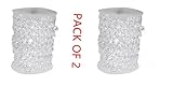 Woaiwo-q 99FT-Clear Diamond Garland Strands Crystal Beads for Home Christmas Decoration Wedding Decoration (White.Pack of 2)