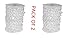 WOAIWO-Q 99FT--Clear Diamond Garland Strands Crystal Beads for Home Christmas Decoration Wedding Decoration (White.PACK OF 2)