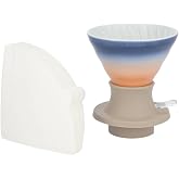 HARIO SSDC-200-SUN Coffee Dripper Switch, Sunrise, Kenji Sakaguchi, Collaboration Model, Arita Ware, Dipping Type Dripper with 40 Paper Filters
