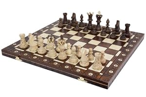 Chess board with pieces set up