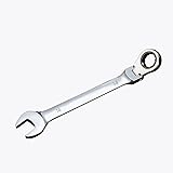 FLZOSPER 14mm Metric Flex-Head Gear Wrench,Box End