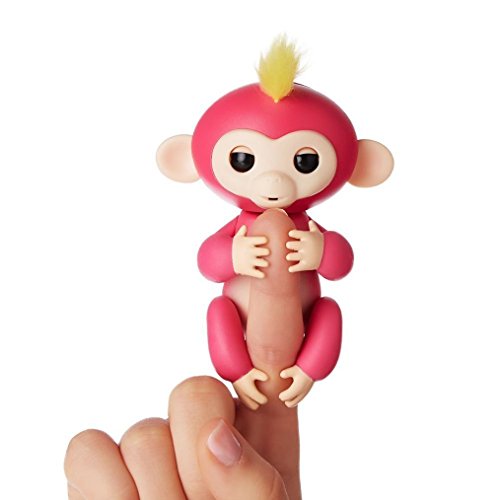 Fingerlings - Interactive Baby Monkey for Kid's Toy - Bella (Pink with Yellow Hair)