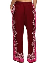 Sakkas Margiela bordado Pantalón Palazzo de pierna ancha lavado a la piedra
