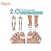 4 Pairs Orthopedic Bunion Corrector 2.0, Silicone Gel Toe Stretcher Prevent Hammer Toe, Big Toe Joint for Men Women (4 Pairs)