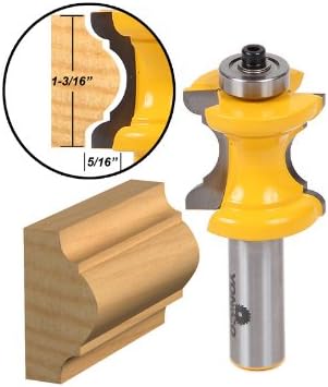 Yonico 13101 - Furniture Trim & Molding Router Bit, Bullnose & Cove - Cutting Height: 1-3/16" - 1/2" Shank - Image 3