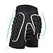 Protection Hip 3D Padded Protective Shorts for Snowboard Skate and Ski Black