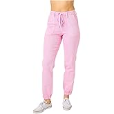 Judy Blue High Rise Garment Dyed Pink Denim Joggers