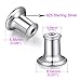 ZowBinBin Magic Earring Backs Locking Secure Earring Backs for Studs Sterling Silver Hypoallergenic Tight Universal Earring Backs Safety Earring Backs Easy Use Tension Earring Backs Nickel Free