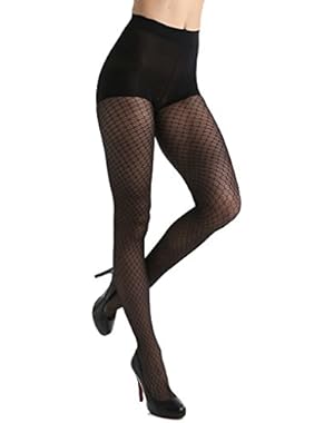 Calvin Klein Hosiery Hexagon Net Tights with Control Top (X06) B/Black