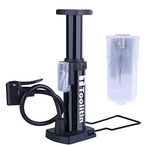 TOOLITIN Bike Pump Floor Bicycle Air Pump fits Universal Presta and