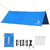 YUEDGE Portable Lightweight Waterproof Rain Tarp Rain Fly Tent Tarp Shelter Sunshade