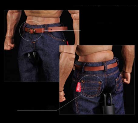 Studio one 1/6 Scale Male Clothes Classic Denim Trousers Man Jeans Pants for 12 Inch Action Figures Models Doll &Cloth for Ken Doll