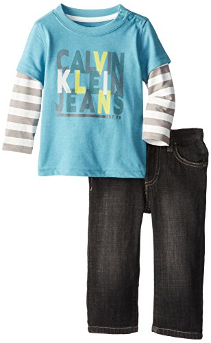 Calvin Klein Baby Boys' Twofer Tee with Jean