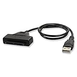 Electop USB 2.0 to Micro SATA 7+9 16 Pin 1.8" SSD Hard Disk Drive Adapter Cable