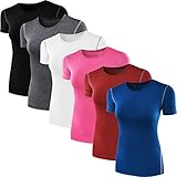 Neleus Women's 3 Pack Compression Workout Athletic Shirt