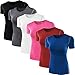 Neleus Women's 3 Pack Compression Workout Athletic Shirt