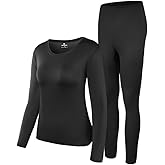HEROBIKER Thermal Underwear Women Ultra-Soft Set Base Layer Top & Bottom Long Johns with Fleece Lined Winter Warm