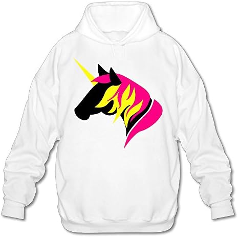 RREWDUNICORN HEAD Double Dry Performance Hoody Man White