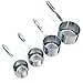 Premium Grade Nesting Stainless Steel Measuring Cups, Set of 4. Engraved US Measurements for Liquid and Dry Ingredients. Sturdy Stackable and Heavy Duty Metal Set. Perfect Housewarming Gift.
