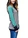 Dokotoo Womens Fashion Amazon Loose Casual Ladies Long Sleeve Crewneck Color Block Tunic Sweatshirt Pullover Blouse Tops T Shirt Grey Small