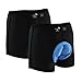 BALEAF Men's Padded Bike Shorts Cycling Underwear 3D Padding Mountain Bike Riding Liner Biker (2 pack) Black Size M