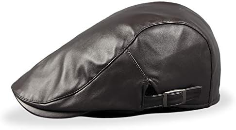 FANZERO Mens Leather Beret Caps Gatsby Newsboy Winter Golf Driving Ivy Flat Hats