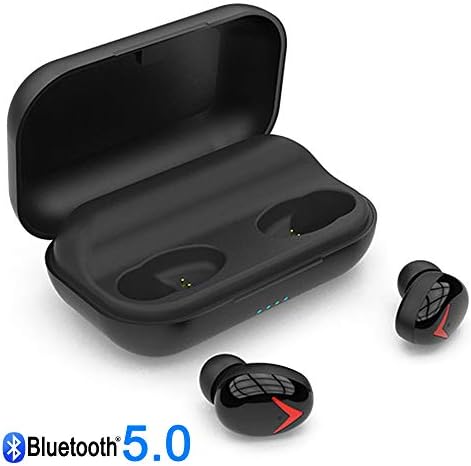 Hollow1998 Wireless Binaural 5.0 Headset, Running Bluetooth Earbuds, Subwoofer, Stealth Mini, HD Noise Reduction, Ipx5, Black