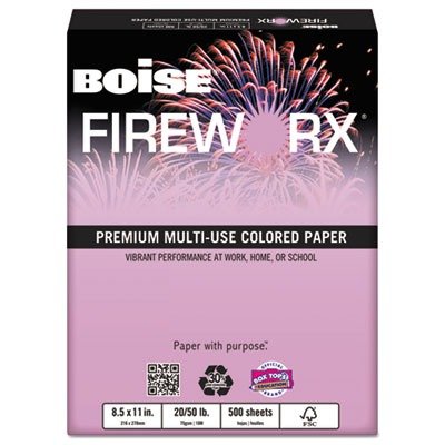 Boise Fireworx Colored Paper, 24 Lbs, 8-1/2 x 11 Inches, Echo Orchid, 500 Sheets/Ream (MP2241OR)