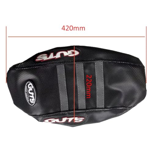 Motorcycle Pro Ribbed Rubber Gripper Soft Seat Cover for Surron Sur-Ron Lightbee Light Bee X S Off-Road Electric Vehicle E-Bike (black)