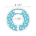 Blulu Clothing Rack Size Dividers Round Hanger Dividers Blue and Gray with Marker Pen, Dot, Star and Grid (6 Pieces)