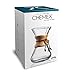 Chemex Hand Blown Glass Coffee Maker with Wood Collar and Tie, 5-Cup Capacity.