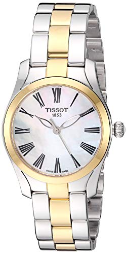 Ripley - TISSOT MUJER T-WAVE RELOJ DE ACERO INOXIDABLE VESTIDO GRIS | ORO  AMARILLO T1122102211300
