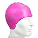 KATTEONG Swimming Cap Silicone Non-Toxic Tasteless Long Hair Swim Cap with 3D Ergonomic Design Ear Pockets and Great High Elasticity for Teenagers Women and Adults Keeps Hair Clean Ear Dry