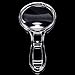 Blulu 12 Piece Page Magnifiers 6X Magnification Handheld Plastic Magnifying Glasses Portable Reading Magnifiers
