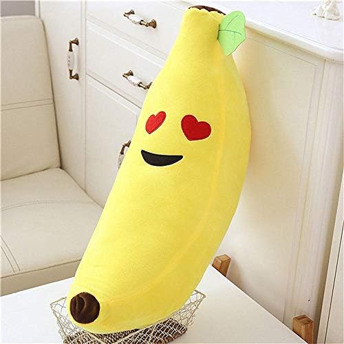 Funny Creative Cartoon Banana Stuffed Soft Pillow Sofa Cushion Lovely Plush Doll Kids Fruit Toys Children Birthday Gifts Zzzb (Color : Yellow4)