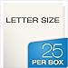 Oxford Laminated Twin-Pocket Folders, Letter Size, White, Holds 100 Sheets, Box of 25 (51704EE)