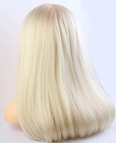 24" Cosmetology Mannequin Manikin Heads with Hair ,Salon Styling Practice Braiding Doll Head- Synthetic Hair -Blonde Color